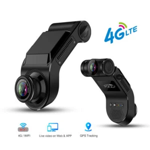 4G Mini Dash Cam Dual Car Dash Cam DVR GPS Front & Inside Camera APP Remote View - Picture 1 of 8