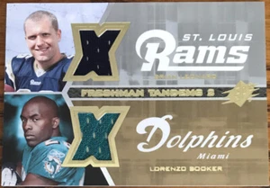 2007 SPx Freshman Tandems Dual Jerseys Brian Leonard/Lorenzo Booker #FT2-LB - Picture 1 of 2