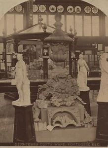 Terra Cotta Ware Portugese Centennial Exposition Philadelphia PA Stereoview 1876 - Picture 1 of 5