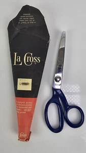 La Cross Made Italy Chrome 557 7" Pinking Shears - Picture 1 of 8