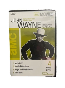 AMC Movies John Wayne Hollywood Classics (Box Set Of 2 DVDs) BRAND NEW 4 Movies - Picture 1 of 3