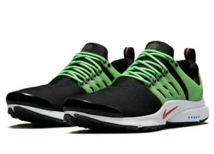 Nike GS Air Presto Running Shoe Black/Green Strike DJ5152-001 f - Picture 1 of 8