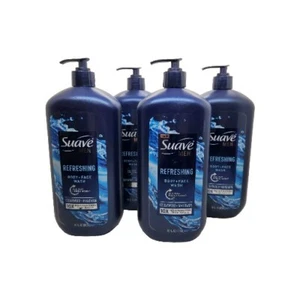 Suave Männer Körper- & Gesichtswasser erfrischend Zedernholz und Mandarine 30 fl oz 4er Pack - Bild 1 von 5