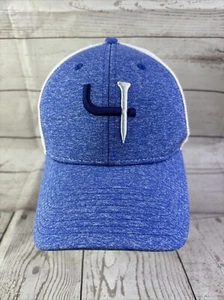 Ouray Par Four Baseball Cap verstellbar bestickt Golf blau/weiß weiß Logo 4 - Bild 1 von 11
