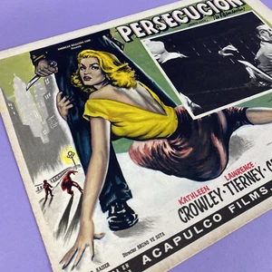 Female Jungle Mexican Film Lobby Poster Card 1955 Kathleen Crowley, L.Tierney - Picture 1 of 3