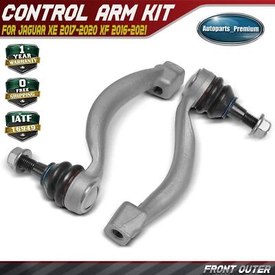 Kit de extremo de barra de amarre exterior delantera derecha y derecha 2 piezas para Jaguar XE 2017-2020 XF 2016-2021 Foto 1 de 4