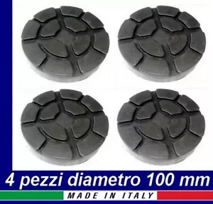 4 PEZZI TAMPONI Diam 100 mm per PONTI SOLLEVATORI 2 colonne ravaglioli omcn - Foto 1 di 3
