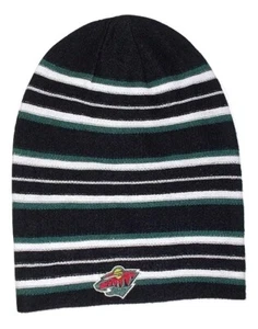 Reebok Minnesota Wild Long Knit Beanie Cap Reversible Hat - Picture 1 of 3