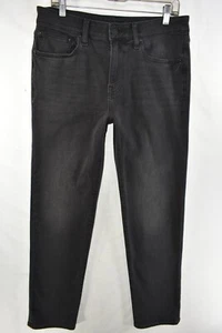 Pantalones de mezclilla Express ajustados rectos hiper elásticos para hombre talla 31x32 negros medidas. 32x31,5 - Imagen 1 de 10