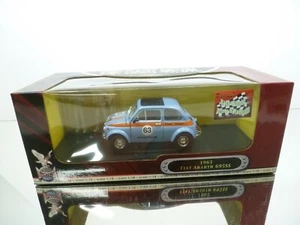 YATMING 92338F FIAT ABARTH 695SS 1963 - BLUE + ORANGE 1:18 - GOOD IN BOX  - Picture 1 of 10
