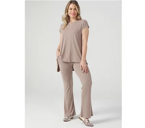 WynneLayers Matte Jersey Pant with Pockets Size Small Taupe BNWT MarlaWynne - Picture 1 of 4