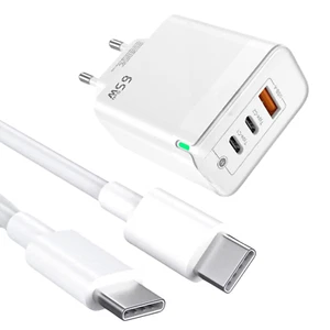 100W Kabel ładujący Ładowarka Laptop Tablet 65W Szybka ładowarka Typ C Kabel do transmisji danych - Zdjęcie 1 z 8