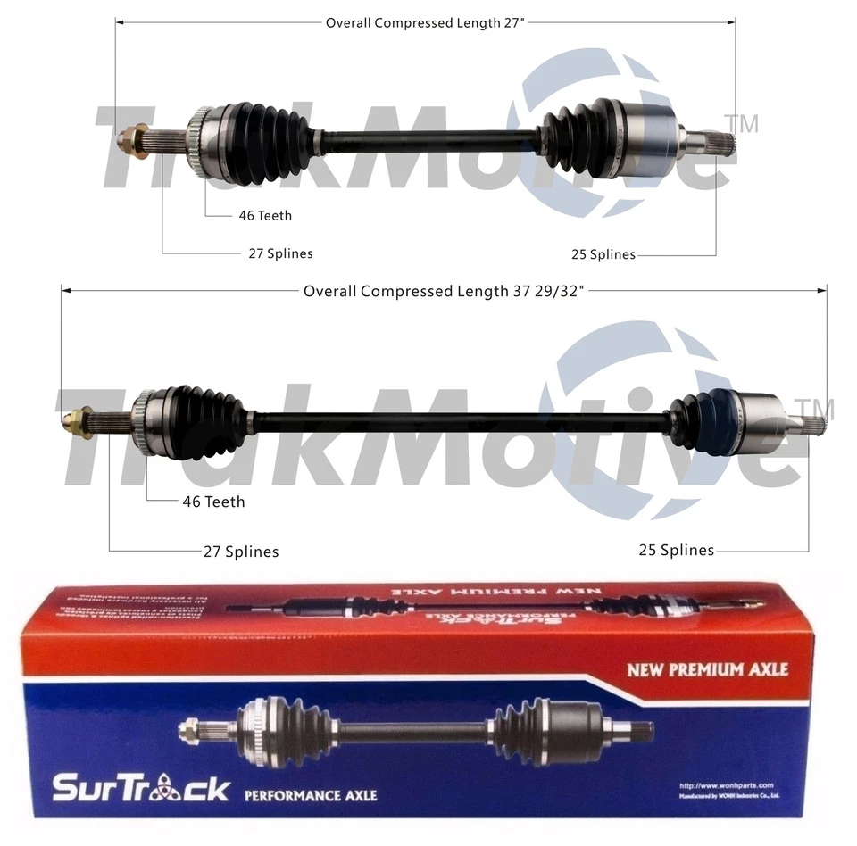 Juego de 2 ejes delanteros SurTrack CV para Kia Soul 1,6 l 4 L manual 2014-18 Foto 1 de 1