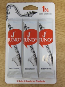 Juno Bass Clarinet Reeds - 1 1/2 - 3 Pack - Picture 1 of 2