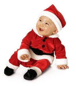 Velvet Santa Suit Baby Child Costume 2T-4T - Picture 1 of 1