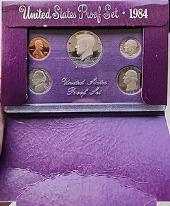 Fünf 1984 S Proof Sets - 5 Set Lot inklusive Original Versandkarton - Bild 1 von 5