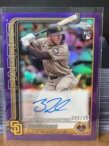 2025 Topps Chrome Rookie Auto Brandon Lockridge #RA-BLO Purple Refractor /250  - Picture 1 of 2