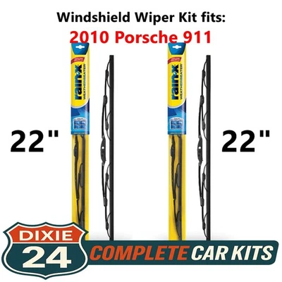 Rain-X Weatherbeater Windshield Wiper Kit fits: 2010 Porsche 911 (22" & 22") Foto 1 de 4