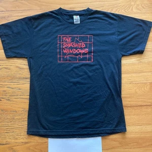 CAMISETA VINTAGE AÑOS 90 THE SMASHED WINDOWS BAND de colección DETROIT MICHIGAN hard rock punk - Imagen 1 de 4