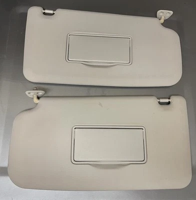 2009-2014 Nissan Cube Driver & Passenger Side Sun Visor Pair Set Gray Vinyl - Image 1 of 4