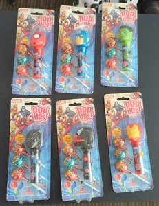 Lote de 6 piruletas pop ups Marvel - Imagen 1 de 2