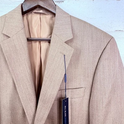 Blazer Bill Blass Essentials para Hombres 38L Marrón Tostado Beige $200 NUEVO Abrigo Deportivo Chaqueta Foto 1 de 4