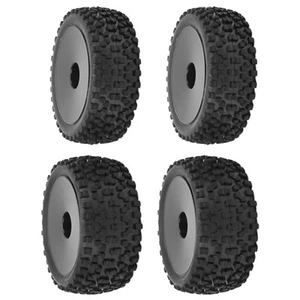 4pcs RC Front Rear Tires And Wheels With 12mm Hex For 1/10 RC Off Road Car BA - Picture 1 of 23