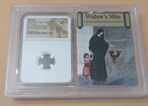 NGC AE Prutah JUDEA-Reyes Macabeos 135-37 aC Ácaro de Viuda Bíblica YY478 - Imagen 1 de 4