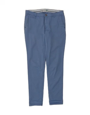 Pantalones chinos ajustados ESPRIT para mujer Reino Unido 14 grandes W32 L32 azul algodón AR02 Foto 1 de 4
