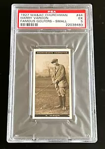 1927 WA&AC CHURCHMAN #44 HARRY VARDON PSA 5 FAMOUS GOLFERS - SMALL - Picture 1 of 5