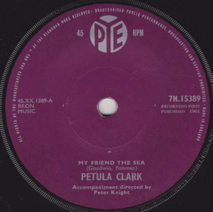 Petula Clark – My Friend The Sea (Pye, 1961) 7" vinyl single VG/- - Picture 1 of 5