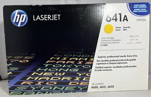 HP 641A (C9722A) Yellow Print Cartridge For LaserJet 4600, 4610, 4650 - NEW - Picture 1 of 6