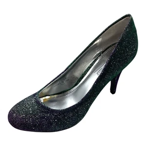 Anne Michelle Purple Green Textile High Heel Sparkly Court Shoes Size UK 6 New - Picture 1 of 8