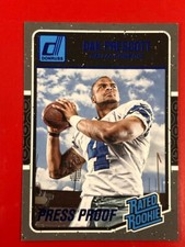2016 Donruss DAK PRESCOTT Press Proof Blue Rookie #362 Dallas Cowboys RC