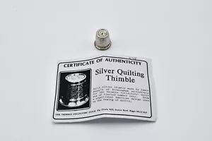 Sterling Silber Fingerhut Vintage Limited Edition 1986 - Bild 1 von 7