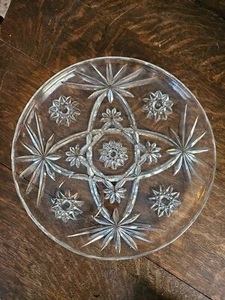 lot of 3 Anchor Hocking EAPC star of david 10" Dinner Bridal Plates - Picture 1 of 4