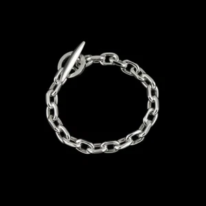Danish Sterling Silver Anchor Chain Bracelet. 42g. - Picture 1 of 5