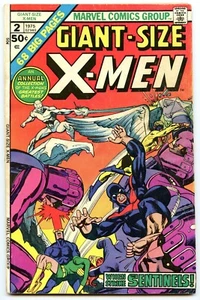 GIANT SIZE X-MEN 2 Marvel Comics Superheroes Original Team vs Sentinels 1975 - Picture 1 of 3