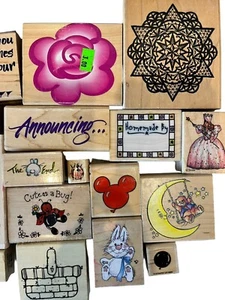 Gummistempel Basteln 20 Stück verschiedene Stile und Marken - Bild 1 von 9
