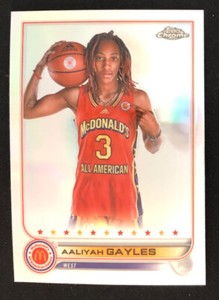 2022 Topps Chrome McDonald's Aaliyah Gayles Refractor Card #90
