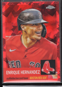 Enrique Hernandez 2022 Topps Chrome Platinum Red Atomic #/100 Red Sox