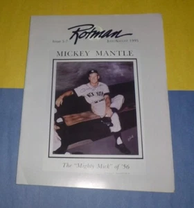 1995 MICKEY MANTLE on cover Rotman Sports Catalogue New York Yankees - Picture 1 of 3