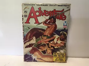 Adventure Pulp July 1943 Shark Cover - Picture 1 of 8