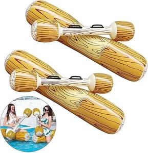 2 Paar Aufblasbare Pool Spielzeug Wasserspielzeug Wassersport Float Schwimmspiel - Bild 1 von 9