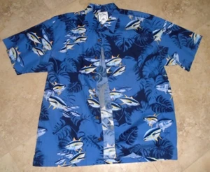 Camisa Great Look Guy Harvey Tropical Fish Botón Frontal Para Hombre L Grande Hecha en EE. UU. - Imagen 1 de 2