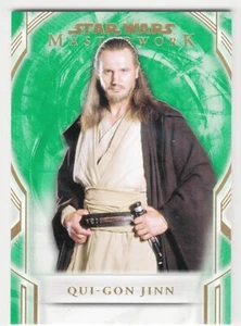 2018 Star Wars Masterwork Green Parallel #4 Qui-Gon Jinn 72/99 - Picture 1 of 1