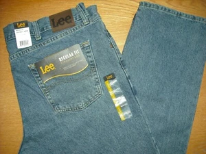 Mens NWT LEE Jeans Regular Fit Denim BIG & TALL Medium Stone Sz:40/30 FREE SHIP! - Picture 1 of 4