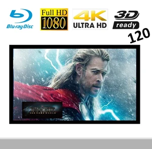 Visualax 120" Inch Fixed Frame Home Cinema Entertainment Projector Screen 16:9 - Picture 1 of 7