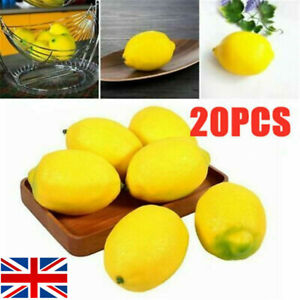 20 Limes Lemon Lifelike Artificial Plastic Fake Fruit Imitation Home Party Decor