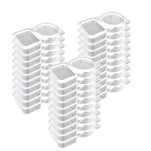 30PCS Double Compartment Condiment Container Reusable Snack Container 2 Condione - Picture 1 of 12